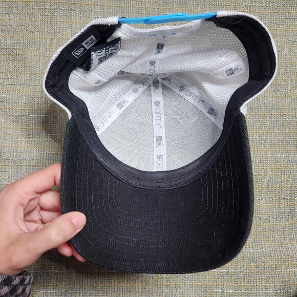 Oakley Mens Trucker Adjustable Gray White Wool Blend Baseball Cap Hat Snapback - Picture 4 of 5